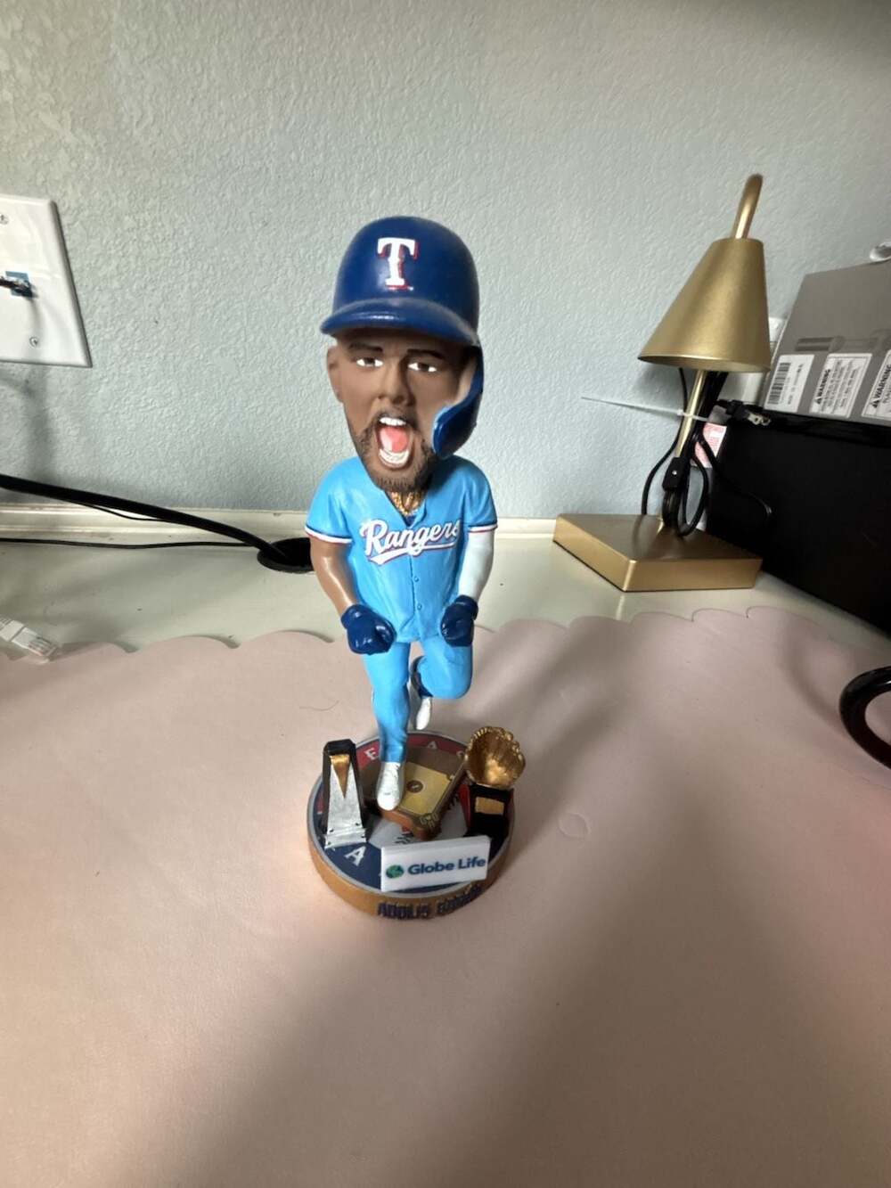 Adolis Garcia Texas Rangers 2024 SGA ALCS MVP and Gold Glove Bobblehead